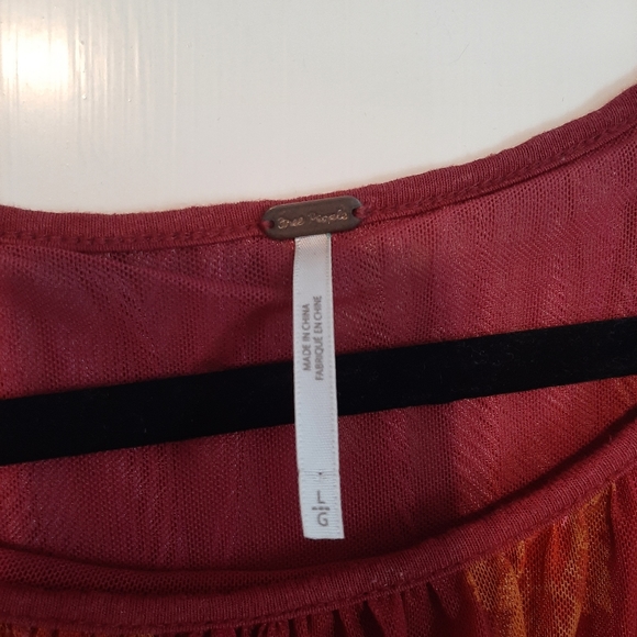 Free People wildflower honey peasant top. - Picture 3 of 5